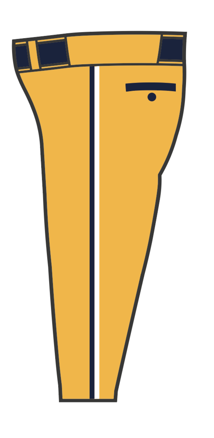 ON FIELD ON FIELD PANTALON ***COURT*** SUBLIMÉ JAUNE