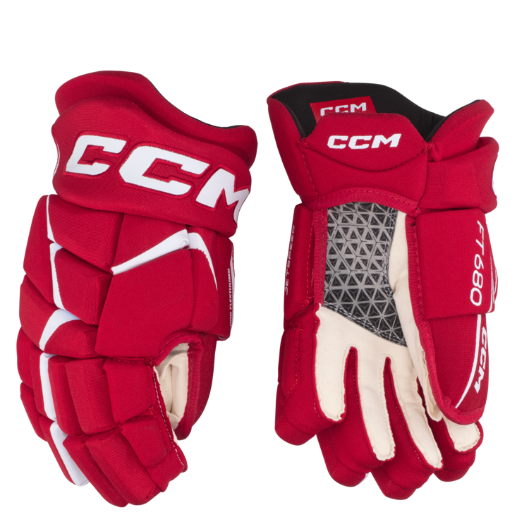 CCM CCM JETSPEED FT 680 GANTS SENIOR ROUGE