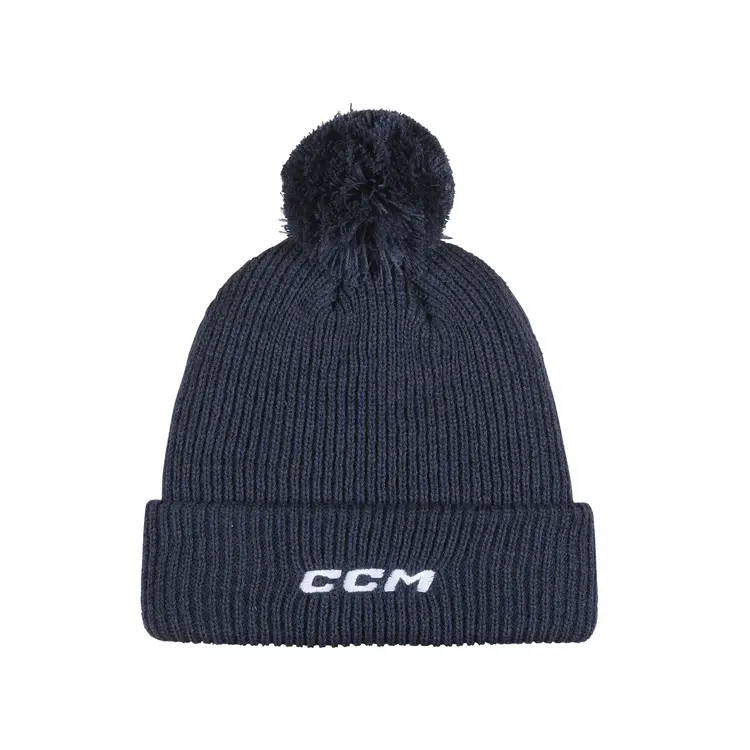 CCM Hockey CCM TEA TUQUE AVEC POMPON NAVY OSFA