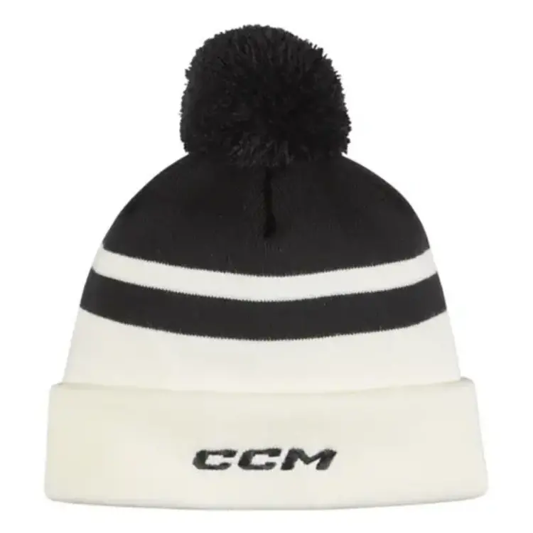 CCM Hockey CCM TEA TUQUE AVEC POMPON NOIR OSFA