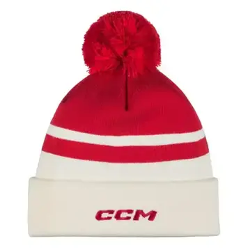 CCM Hockey CCM TEA TUQUE AVEC POMPON ROUGE OSFA