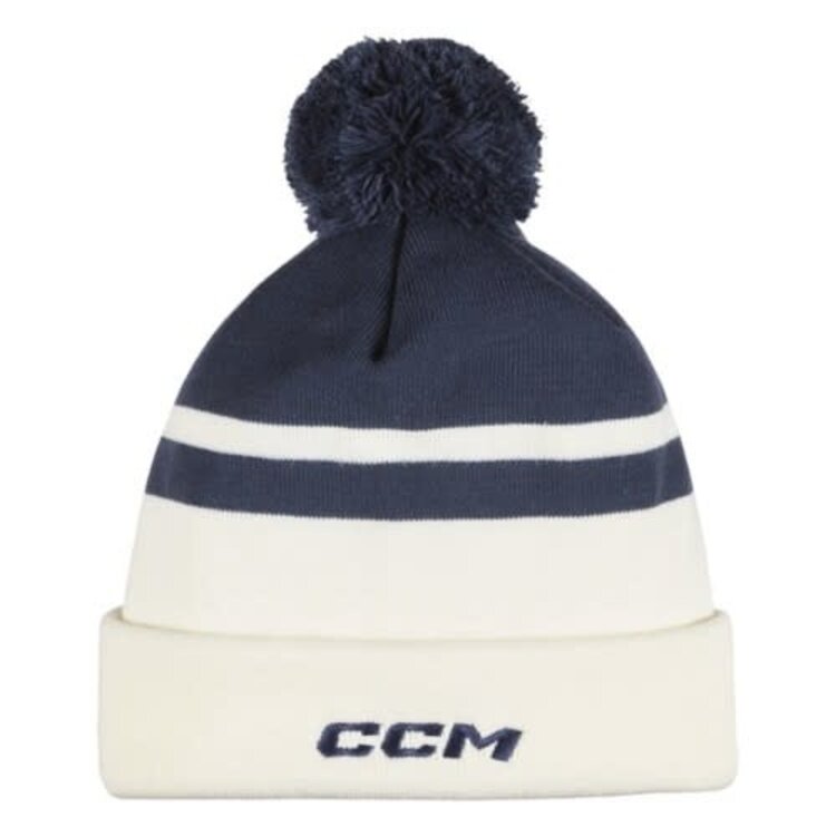 CCM Hockey CCM TEA TUQUE AVEC POMPON NAVY OSFA