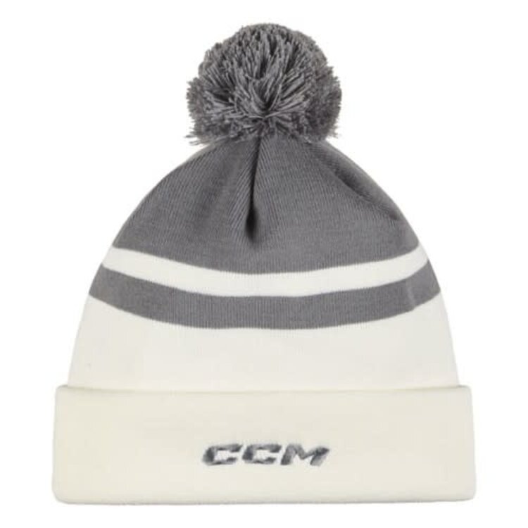 CCM Hockey CCM TEA TUQUE AVEC POMPON GRISE OSFA
