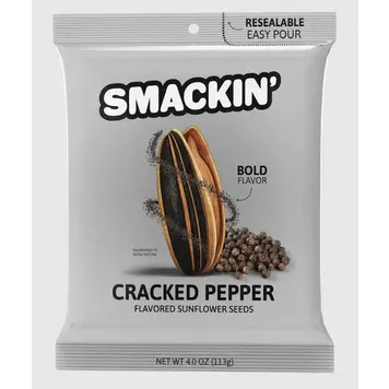 SMACKIN SMACKIN GRAINE DE TOURNESOL POIVRE CONCASSÉ (SAC DE 4OZ)