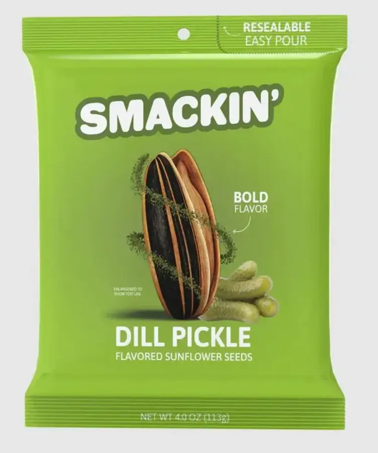 SMACKIN SMACKIN GRAINE DE TOURNESOL CORNICHONS (SAC DE 4OZ)