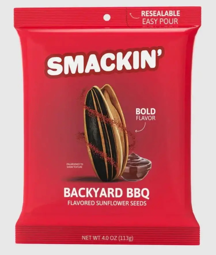 SMACKIN SMACKIN GRAINE DE TOURNESOL BBQ (SAC DE 4OZ)