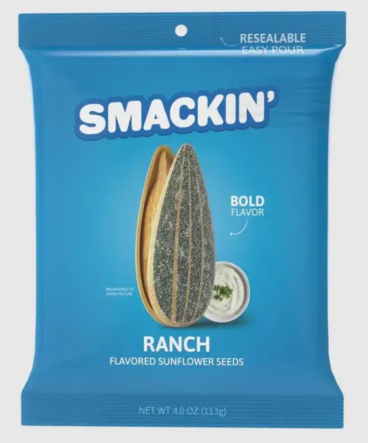 SMACKIN SMACKIN GRAINE DE TOURNESOL RANCH (SAC DE 4OZ)