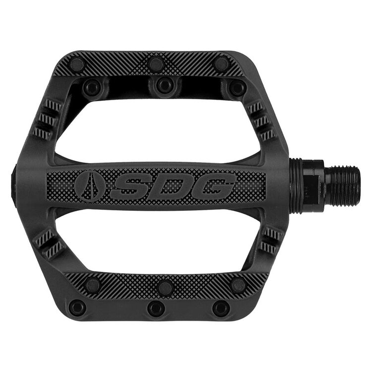 SDG Components SDG Components, Slater, Pédales plateformes, Corps: Nylon, Axe: Cr-Mo, 9/16'', Noir, Paire