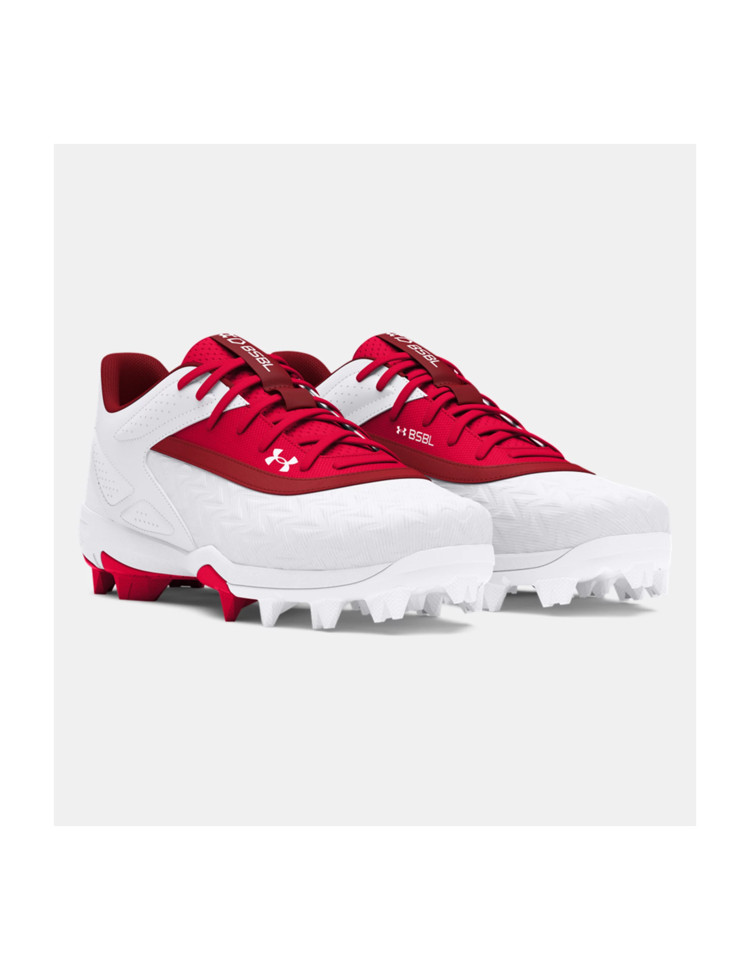 UNDER ARMOUR UNDER ARMOUR LEADOFF LOW RM 3.0 CRAMPONS BASEBALL JUNIOR ROUGE