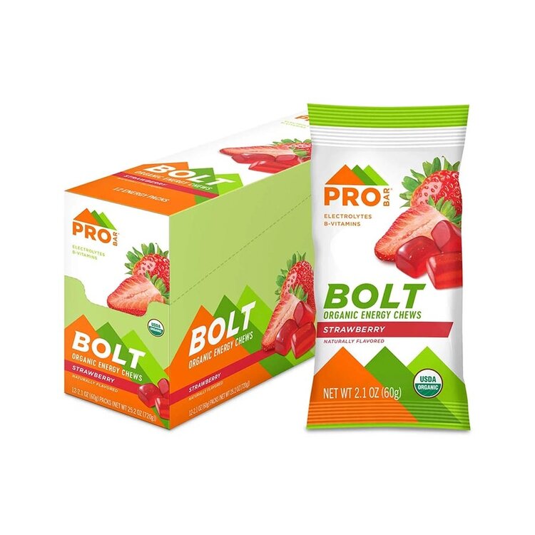 BOLT BOLT BOUCHÉES ÉNERGISANTES BIOLOGIQUES AU FRAISES