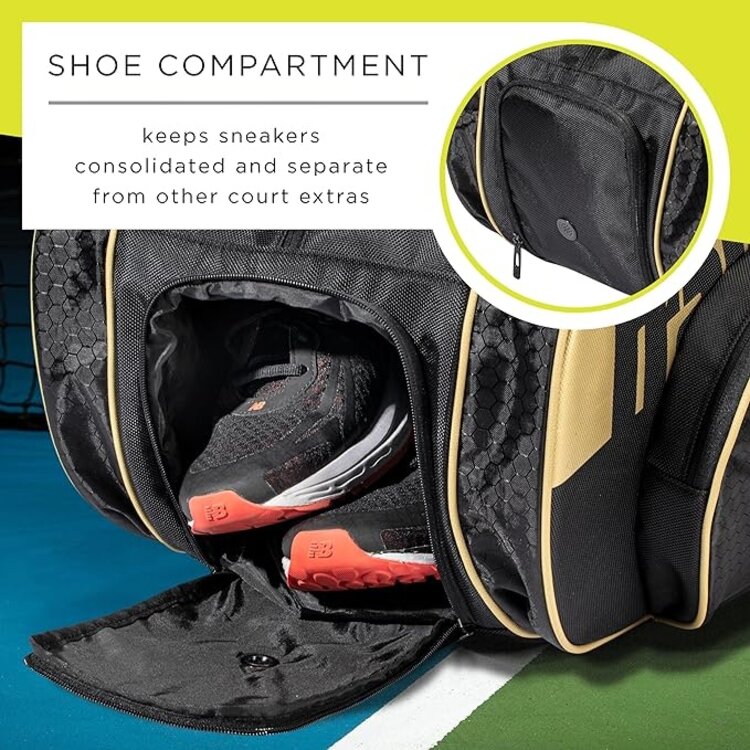 FRANKLIN FRANKLIN PRO SERIES SAC DE PICKLEBALL NOIR ET OR