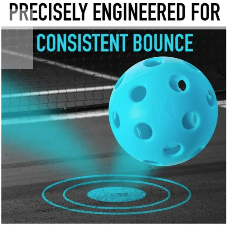 FRANKLIN FRANKLIN X-26 BALLES DE PICKLEBALL INTÉRIEUR BLEU (TUBE DE 3 BALLES)