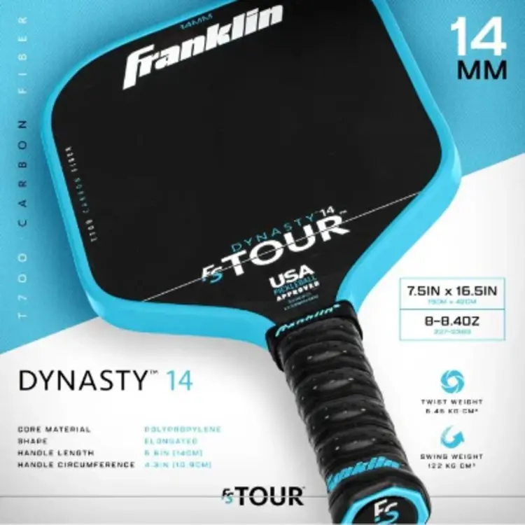 FRANKLIN FRANKLIN FS TOUR DYNASTY RAQUETTE DE PICKLEBALL BLEUE