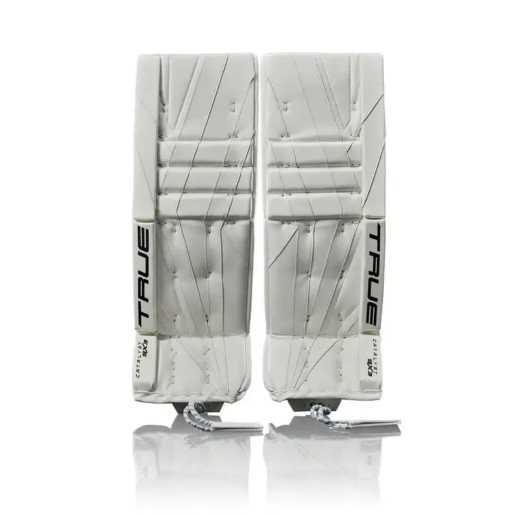 True Hockey TRUE CATALYST 9X3 JAMBIERE DE GARDIEN DE BUT SENIOR BLANC