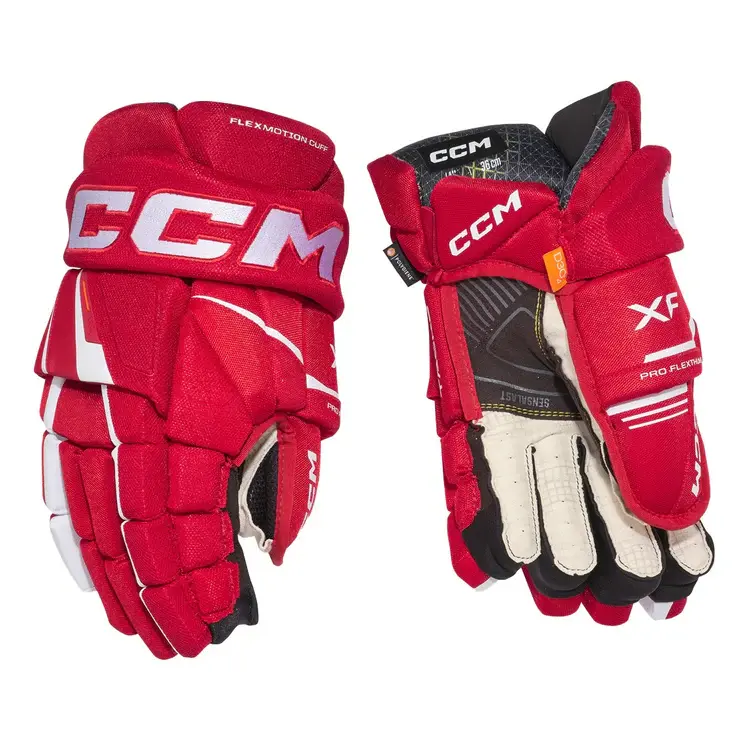 CCM Hockey CCM TACKS XF GANT DE HOCKEY ADULTE ROUGE