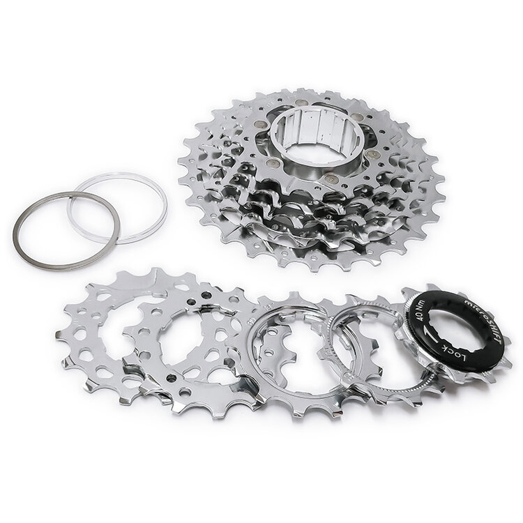 MICROSHIFT MICROSHIFT G10 Cassette - 10 Speed, 11-28t, Silver, Chrome Plated, With Spider
