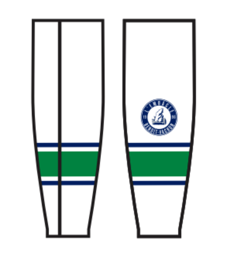 BAS HOCKEY PRO SUBLIMÉ BLANC