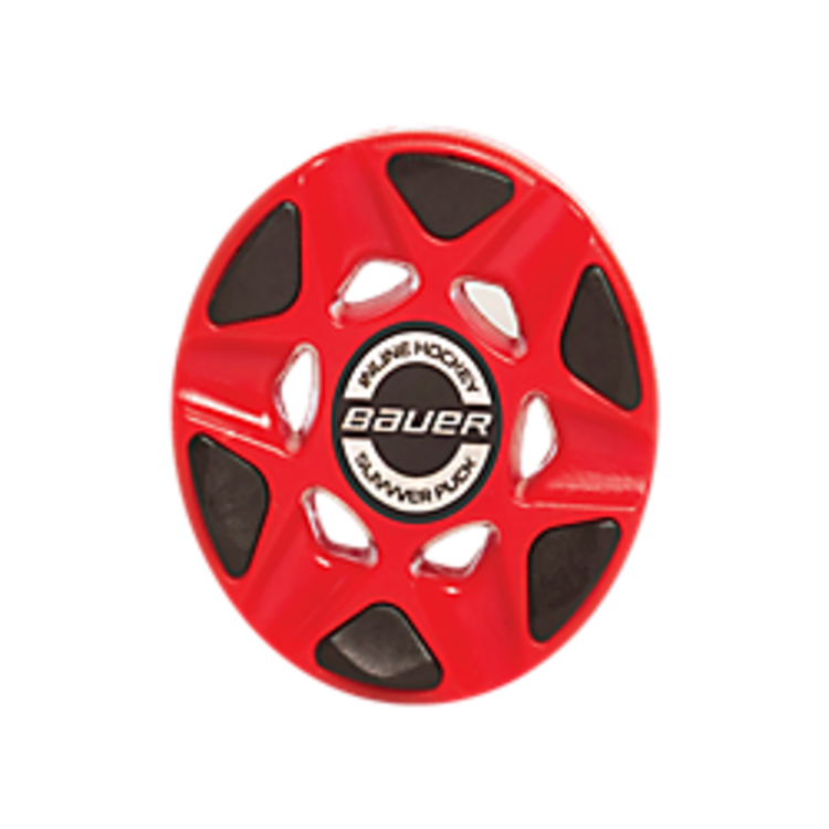 Bauer Hockey BAUER RH SLIVVVER PUCK RED SINGLE