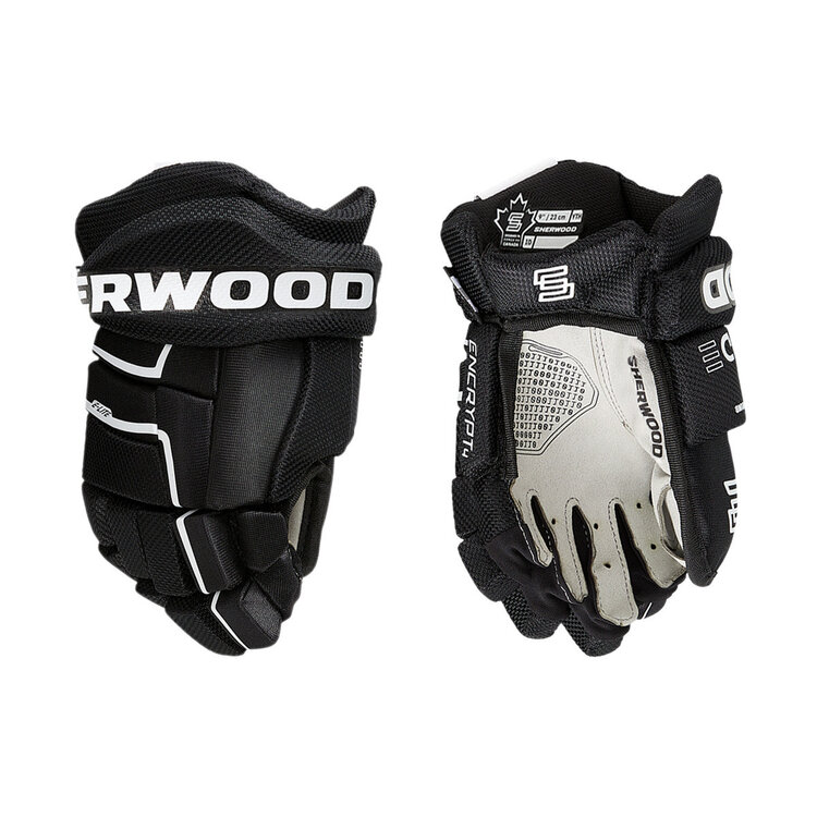 Sher-Wood Hockey (Canada) SHERWOOD CODE ENCRYPT 4 GANTS ENFANT NOIR/BLANC