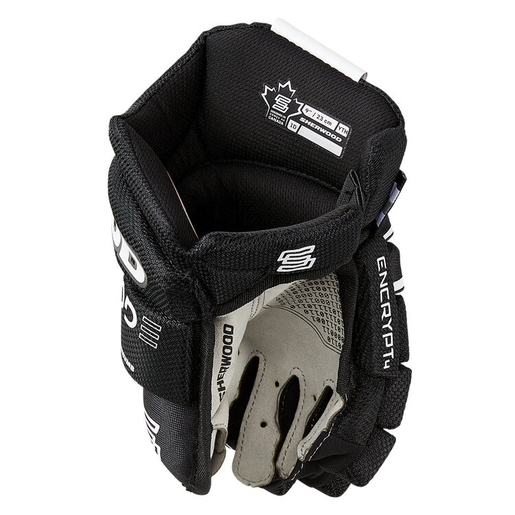 Sher-Wood Hockey (Canada) SHERWOOD CODE ENCRYPT 4 GANTS ENFANT NOIR/BLANC