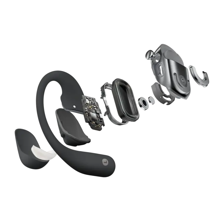 SHOKZ SHOKZ ÉCOUTEURS SANS FIL À OREILLES LIBRES OPENFIT 2 NOIR