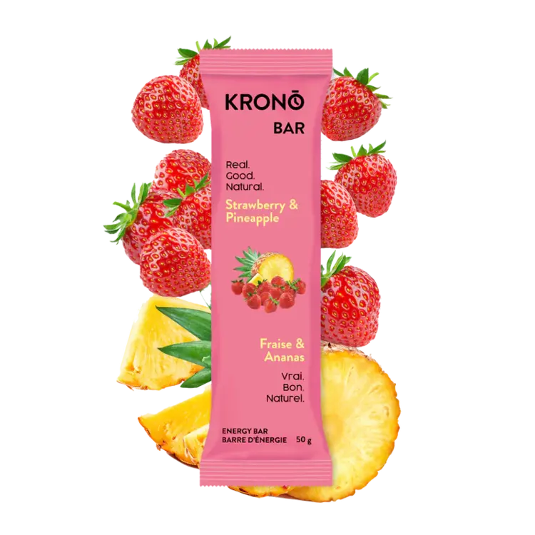 KRONO KRONO BARRE D'ÉNERGIE FRAISE ET ANANAS