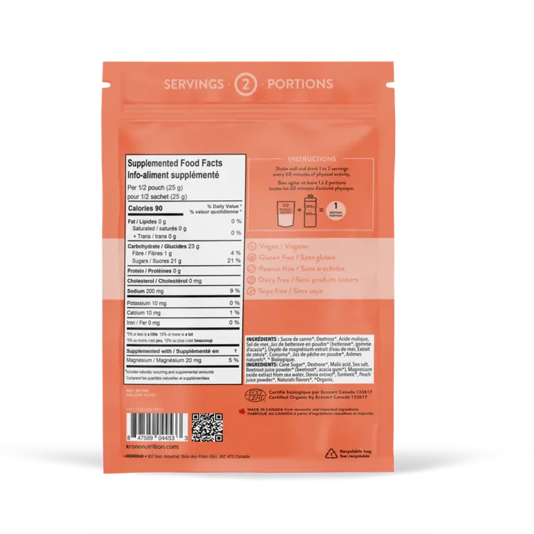 KRONO KRONO MÉLANGE POUR BOISSON SPORTIVE PECHE 50G