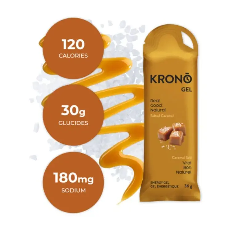KRONO KRONO GEL ÉNERGÉTIQUE CARAMEL SALÉ 36G