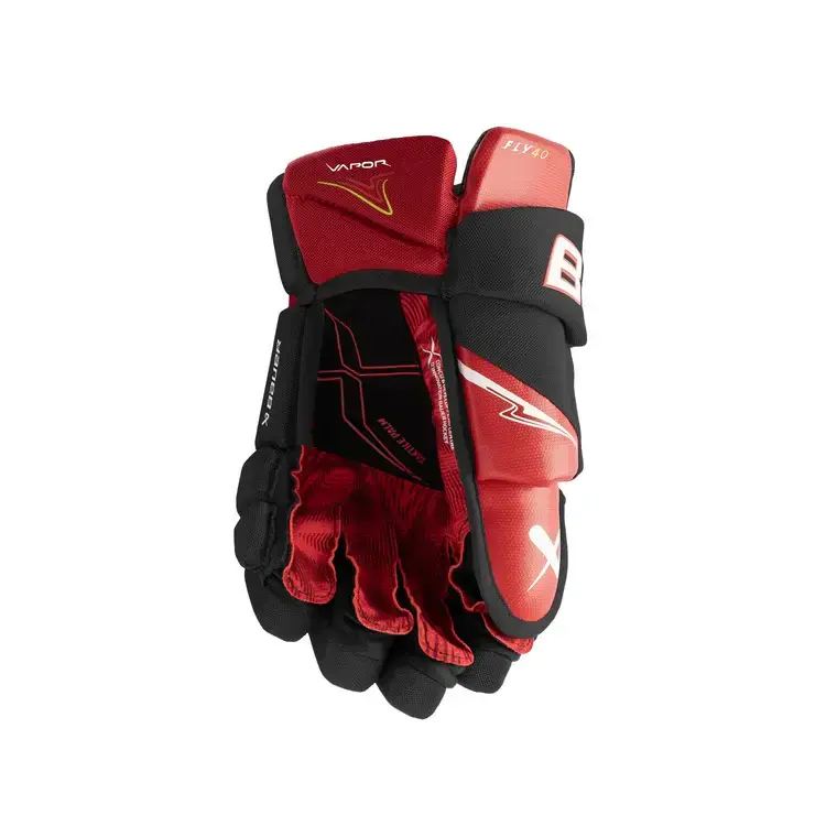 Bauer Hockey - Canada S25 BAUER VAPOR FLY40 GANTS NOIR/ROUGE/BLANC INTERMEDIAIRE