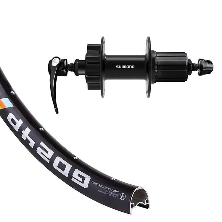 Wheel Shop Wheel Shop, Alex GD24P / Shimano FH-QB400-HM, Roue, Arrière, 700C / 622, Trous: 32, QR, 135mm, Disque IS 6-boulons, Shimano HG