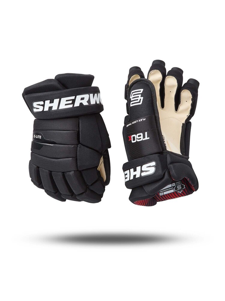 Sher-Wood Hockey (Canada) SHERWOOD T60X GANTS DE HOCKEY JUNIOR NOIR