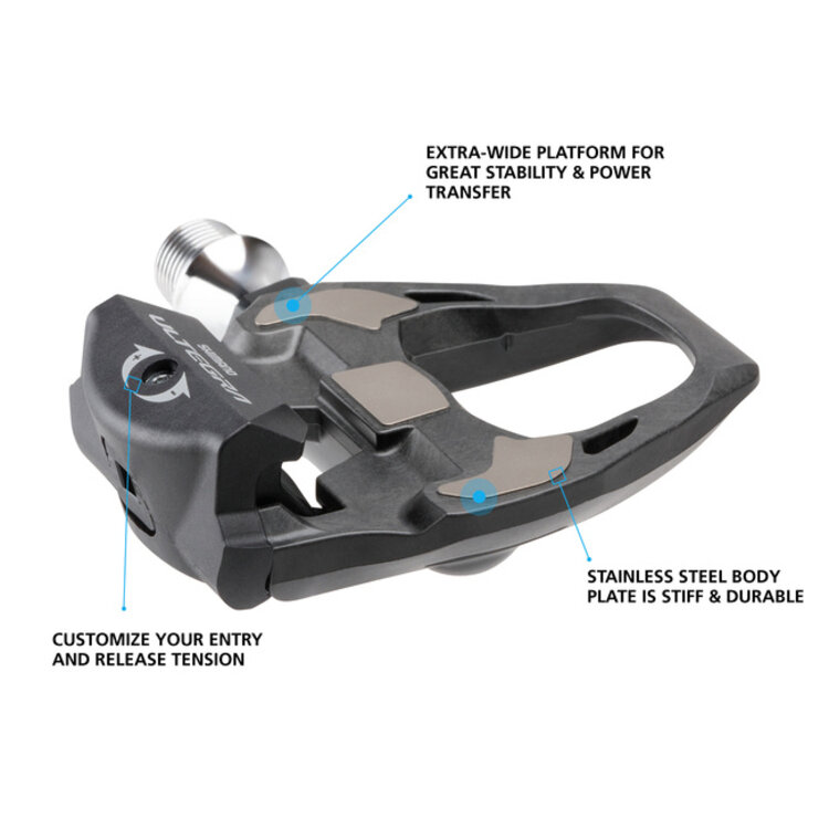 SHIMANO PEDAL, PD-R8000, ULTEGRA, SPD-SL , W/CLEAT (SM-SH11) Black Standard