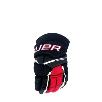 Bauer Hockey - Canada S23 BAUER SUPREME IGNITE PRO+ GANTS INTERMEDIAIRE NOIR/BLANC/ROUGE