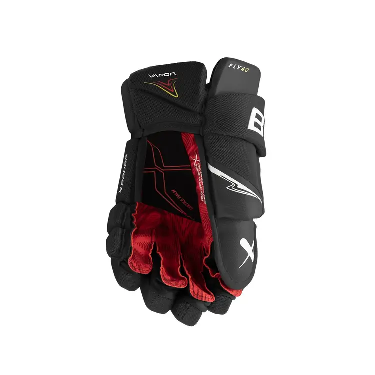 Bauer Hockey S25 BAUER VAPOR FLY40 GANTS DE HOCKEY SENIOR NOIR ET BLANC
