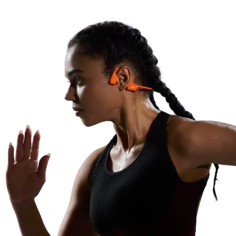 SHOKZ SHOKZ CASQUE DE SPORT À CONDUCTION OSSEUSE OPENRUN 2 MINI ORANGE