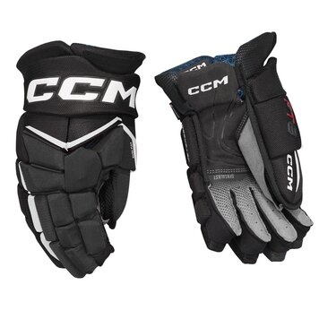 CCM Hockey CCM JETSPEED GANTS DE HOCKEY SENIOR NOIR ET BLANC