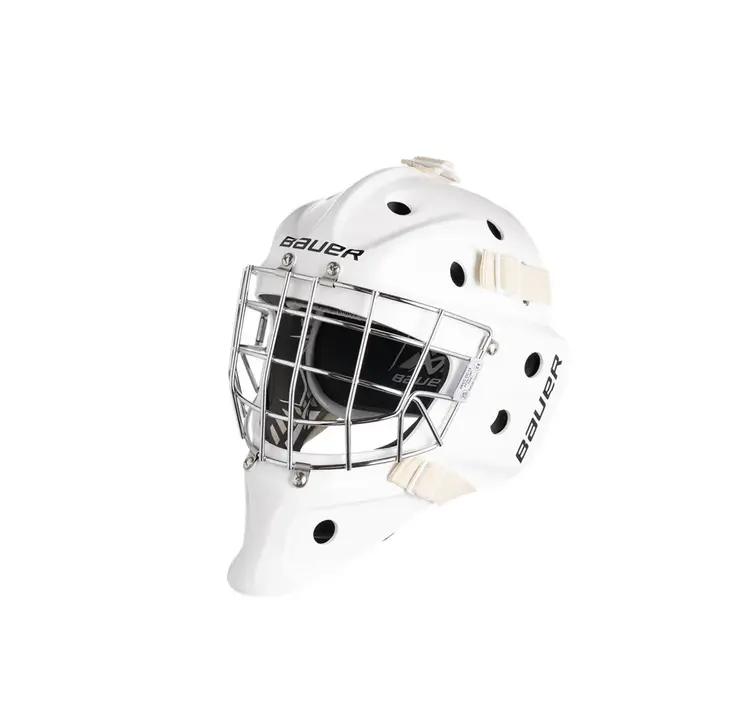 Bauer Hockey - Canada S24 BAUER 930 MASQUE DE GARDIEN BLANC ENFANT (61/8-6 3/4)