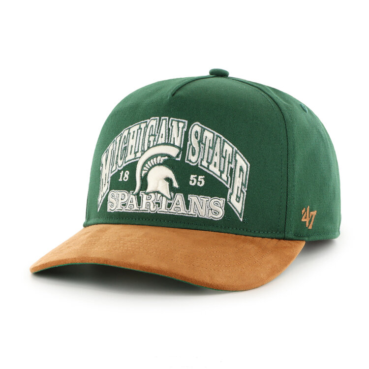 47 brand 47 CASQUETTE HITCH BREAK WOOD SUEDE NCAA SPARTANS DE MICHIGAN STATE