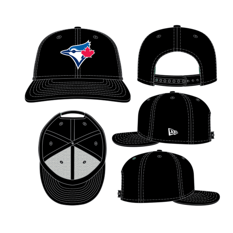 NEW ERA NEW ERA 9SEVENTY STRETCH-SNAP NOIR BLUE JAYS DE TORONTO