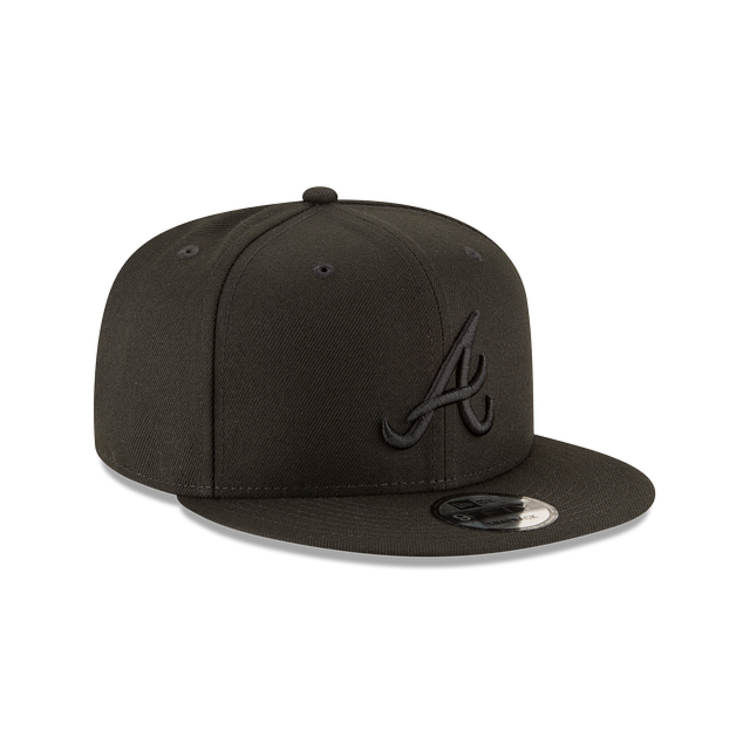NEW ERA NEW ERA 9FIFTY BASIC SNAPBACK BLACKOUT BRAVES D'ATLANTA
