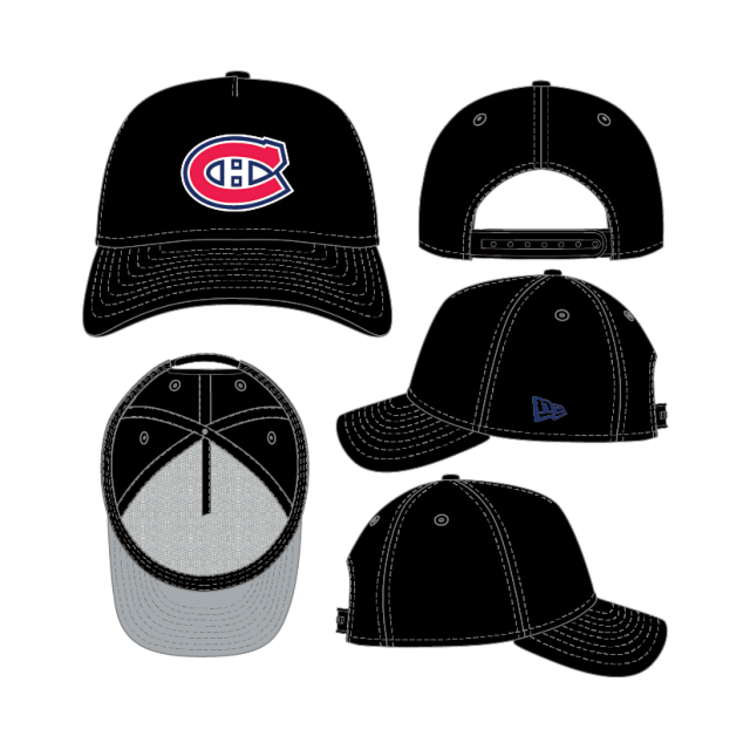 NEW ERA NEW ERA 9FORTY A-FRAME SNAPBACK NOIR CANADIENS DE MONTREAL