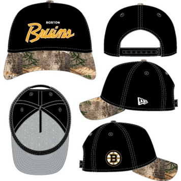 NEW ERA NEW ERA 9FORTY A-FRAME SNAPBACK SCRIPT BRUINS DE BOSTON