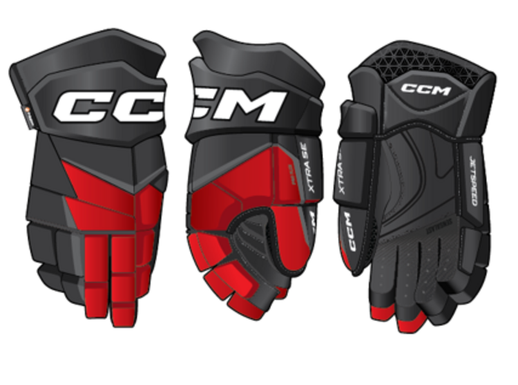 CCM Hockey 2025 CCM JETSPEED XTRA SE GANTS DE HOCKEY SENIOR