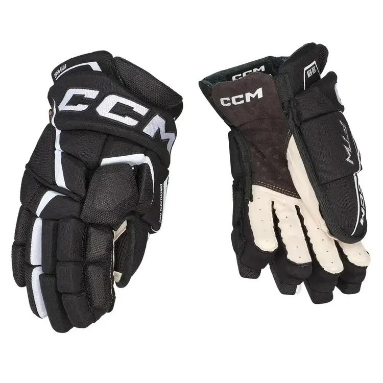 CCM Hockey CCM FTW GANTS DE HOCKEY FEMMES SENIOR NOIR ET BLANC