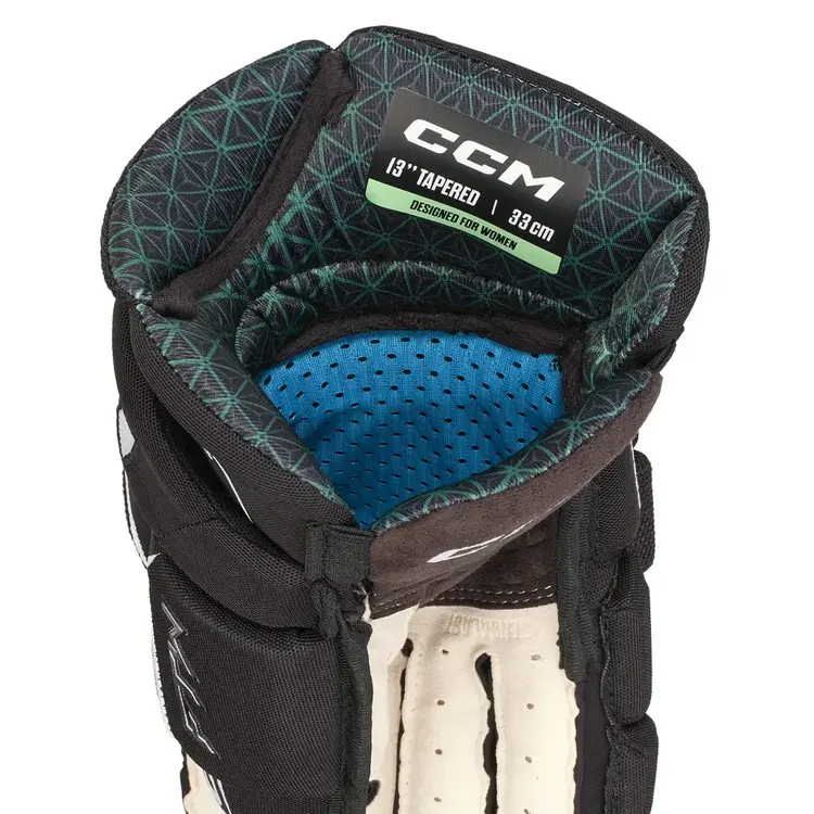CCM Hockey CCM FTW GANTS DE HOCKEY FEMMES SENIOR NOIR ET BLANC