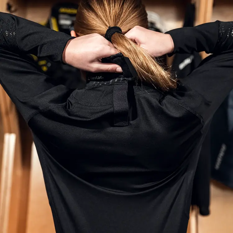 Bauer Hockey - Canada S22 BAUER CHANDAIL DE SOUS-VETEMENT AVEC PROTEGE-COU ENFANT