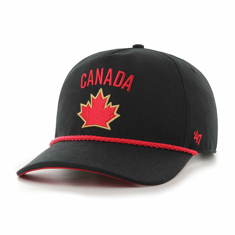 47 brand 47 CASQUETTE HITCH SURE SHOT ROPE NOIR TEAM CANADA