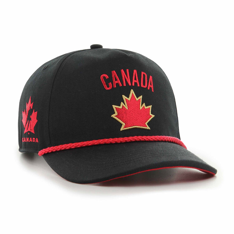 47 brand 47 CASQUETTE HITCH SURE SHOT ROPE NOIR TEAM CANADA