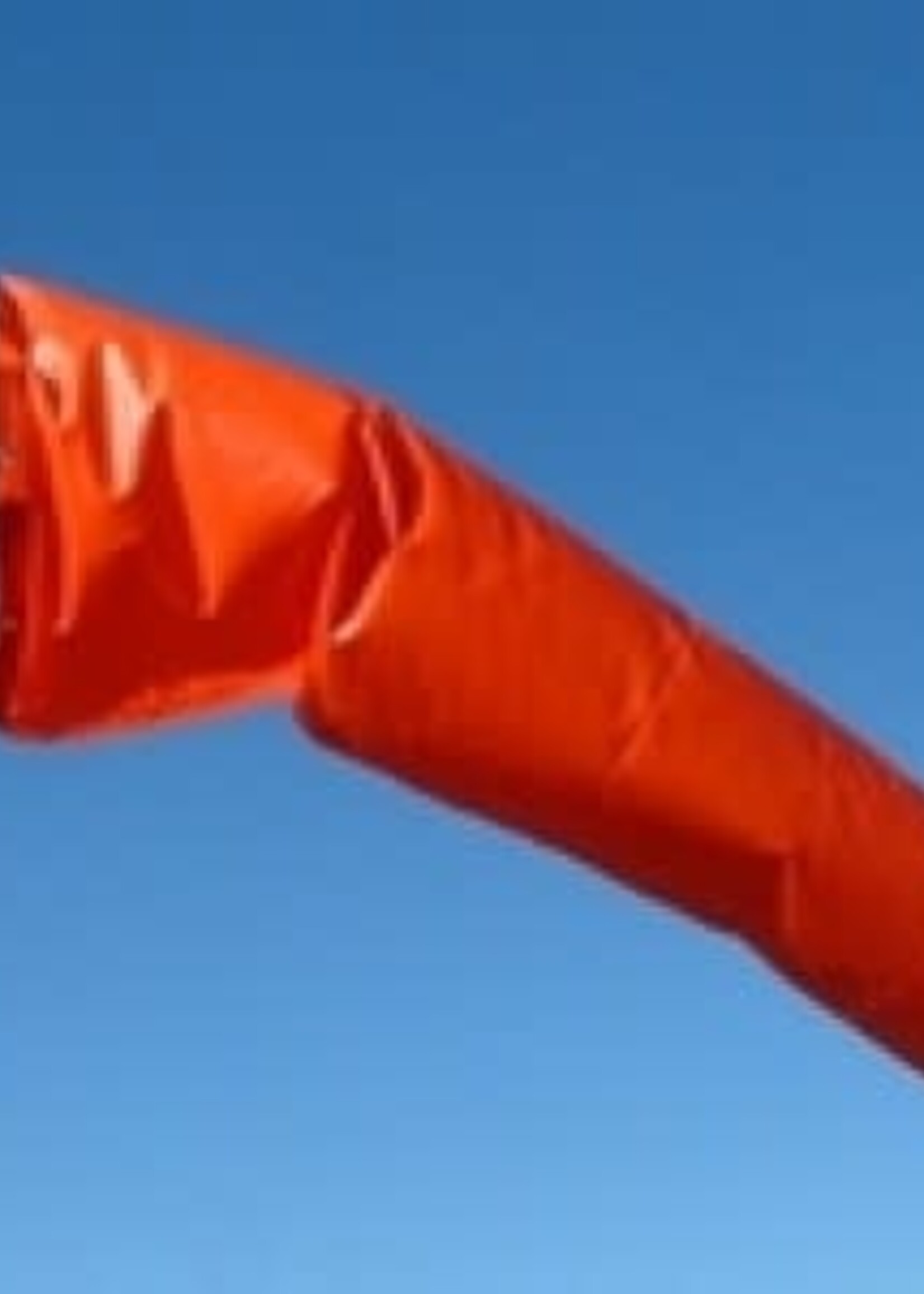 (1412)18" Windsock, Orange Nylon
