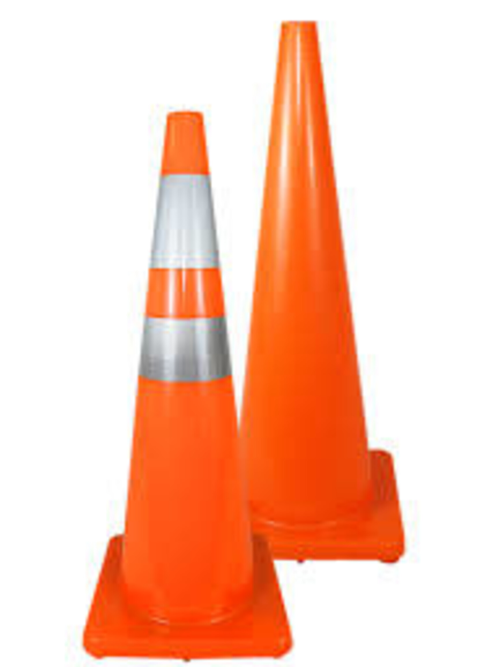 (1165) 24" Tall Safety Cone Orange